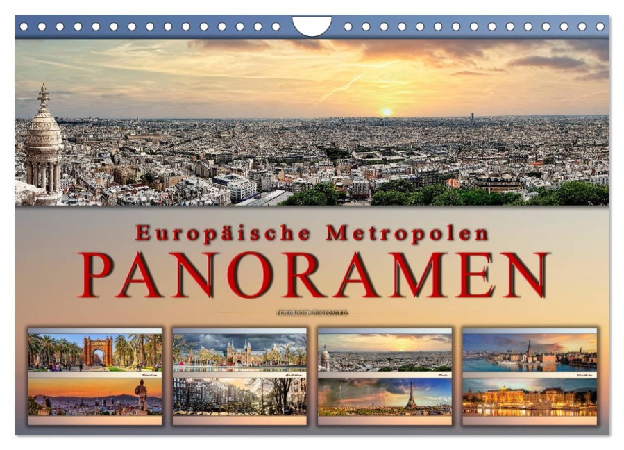 Europäische Metropolen - Panoramen (Wandkalender 2026 DIN A4 quer), CALVENDO Monatskalender - Peter Roder