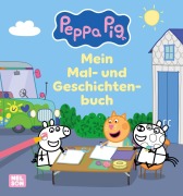Cover-Bild zum Titel 'Peppa Wutz Ausmalbilder: Peppa Pig: Mein Mal- und Geschichtenbuch' von ''