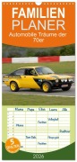 Familienplaner 2026 - Automobile Träume der 70er mit 5 Spalten (Wandkalender, 21 x 45 cm) CALVENDO - (C) By Insideportugal