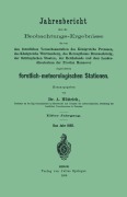 Cover-Bild zum Titel 'Jahresbericht über die Beobachtungs-Ergebnisse' von 'A. Müttrich'