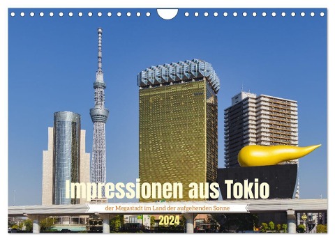 Impressionen aus Tokio, der Megastadt im Land der aufgehenden Sonne (Wandkalender 2024 DIN A4 quer), CALVENDO Monatskalender - Christian Müller