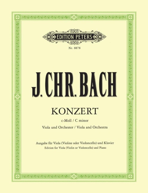 Konzert für Viola und Orchester c-Moll - Johann Christian Bach
