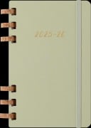Cover-Bild zum Titel 'Moleskine 12 Monate Studienplaner mit Spiralbindung 2026, L/A5, Fester Einband, Kiwi' von ''