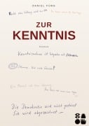 Cover-Bild zum Titel 'Zur Kenntnis' von 'Daniel Fürg'