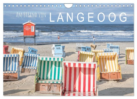 Am Strand von Langeoog (Wandkalender 2024 DIN A4 quer), CALVENDO Monatskalender - Dietmar Scherf