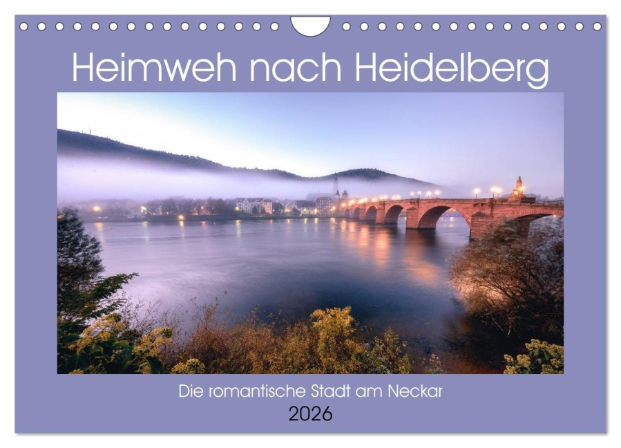 Heimweh nach Heidelberg - Die romantische Stadt am Neckar (Wandkalender 2026 DIN A4 quer), CALVENDO Monatskalender - Thorsten Assfalg