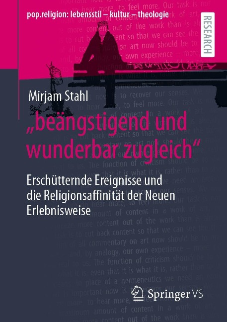 "beängstigend und wunderbar zugleich" - Mirjam Stahl