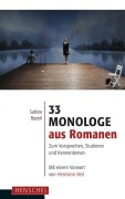 Cover-Bild zum Titel '33 Monologe aus Romanen' von 'Sabine Bayerl'