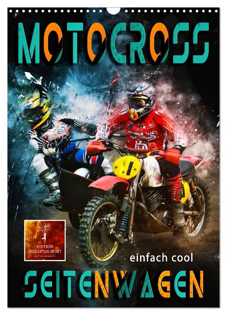 Motocross Seitenwagen - einfach cool (Wandkalender 2024 DIN A3 hoch), CALVENDO Monatskalender - Peter Roder