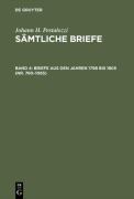 Cover-Bild zum Titel 'Briefe aus den Jahren 1798 bis 1805 (Nr. 760-1065)' von ''