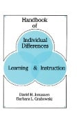 Cover-Bild zum Titel 'Handbook of Individual Differences, Learning, and Instruction' von 'David H. Jonassen, Barbara L. Grabowski'