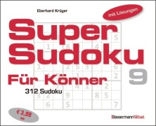 Cover-Bild zum Titel 'Supersudoku für Könner 9' von 'Eberhard Krüger'