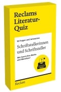 Cover-Bild zum Titel 'Schriftstellerinnen und Schriftsteller. Wer kennt ihre Werke und Marotten? 50 Fragen und Antworten für Büchermenschen' von ''