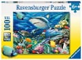 Cover-Bild zum Titel 'Riff der Haie. Puzzle 100 Teile XXL' von ''