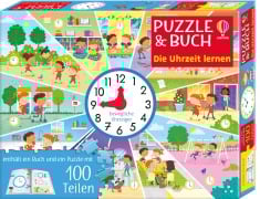 Cover-Bild zum Titel 'Puzzle & Buch: Die Uhrzeit lernen' von ''