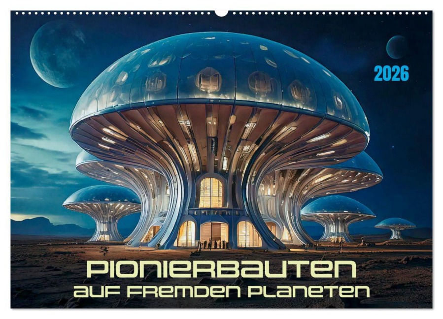 Pionierbauten auf fremden Planeten (Wandkalender 2026 DIN A2 quer), CALVENDO Monatskalender - Werner Braun
