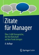 Cover-Bild zum Titel 'Zitate für Manager' von ''