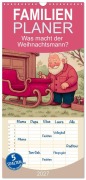 Cover-Bild zum Titel 'Familienplaner 2027 - Was macht der Weihnachtsmann? mit 5 Spalten (Wandkalender, 21 x 45 cm) CALVENDO' von 'Steffani Lehmann'