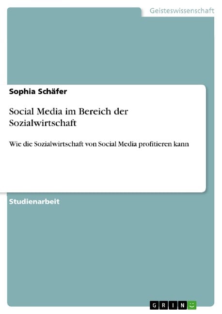 Social Media im Bereich der Sozialwirtschaft - Sophia Schäfer