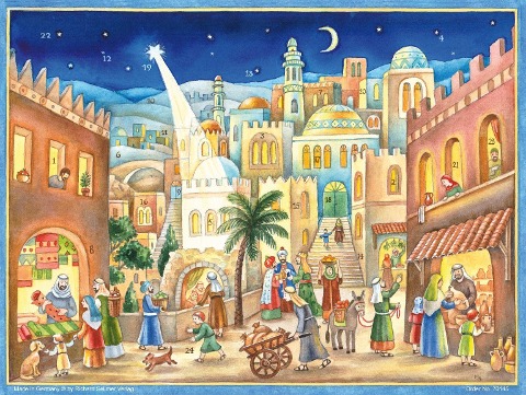 Adventskalender "Zu Bethlehem geboren" - M. Wölber