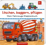 Cover-Bild zum Titel 'Löschen, baggern, pflügen: Mein Fahrzeuge-Klappenbuch' von ''