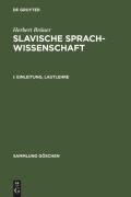 Cover-Bild zum Titel 'Einleitung, Lautlehre' von 'Herbert Bräuer'