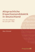 Cover-Bild zum Titel 'Altsprachliche Erwachsenendidaktik in Deutschland' von 'Marc Brüssel'