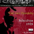 Cover-Bild zum Titel 'Schriften 1926' von 'Carl Von Ossietzky'