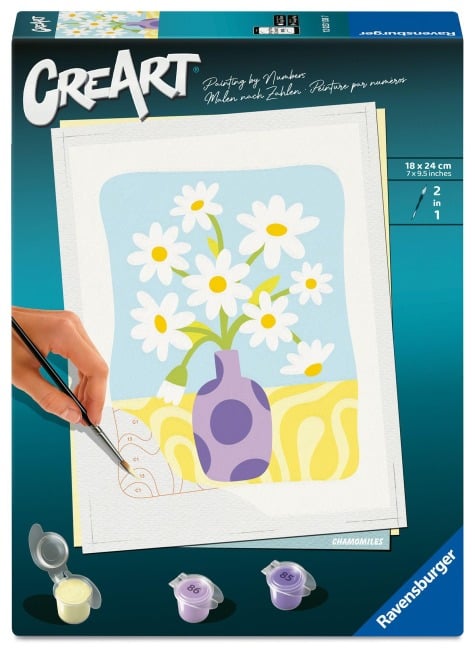 CreArt, Malen nach Zahlen Adults Trend - Kamille -