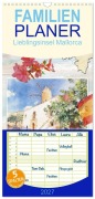 Cover-Bild zum Titel 'Familienplaner 2027 - Lieblingsinsel Mallorca mit 5 Spalten (Wandkalender, 21 x 45 cm) CALVENDO' von 'Claudia Kleemann'