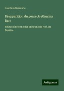 Réapparition du genre Arethusina Barr - Joachim Barrande