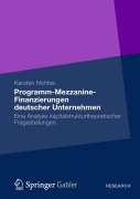 Cover-Bild zum Titel 'Programm-Mezzanine-Finanzierungen deutscher Unternehmen' von 'Karsten Nohtse'