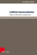 Cover-Bild zum Titel 'Leibliche Kommunikation' von 'Knut Martin Stünkel'