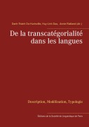 Cover-Bild zum Titel 'De la transcatégorialité dans les langues' von ''