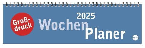 Großdruck Wochenquerplaner 2025 - 