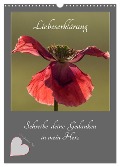 Liebeserklärung - Schreibe deine Gedanken in mein Herz (Wandkalender 2024 DIN A3 hoch), CALVENDO Monatskalender - Johann Schörkhuber