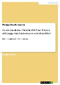 Ist ein modernes Familienbild bei Frauen abhängig vom Einkommen und dem Alter? - Philipp Durillo Quiros