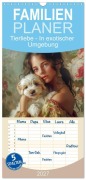 Cover-Bild zum Titel 'Familienplaner 2027 - Tierliebe - In exotischer Umgebung mit 5 Spalten (Wandkalender, 21 x 45 cm) CALVENDO' von 'Liselotte Brunner-Klaus'