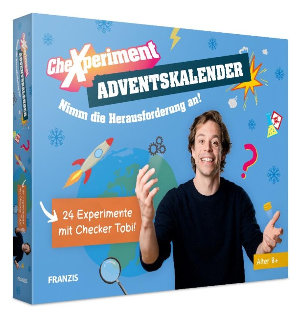CheXperiment Adventskalender, 24 Experimente für den Advent mit Checker Tobi, für Kinder ab 8 Jahren - 