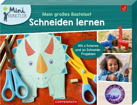 Mein großes Bastelset: Schneiden lernen (Dinosaurier) - 