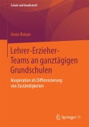 Cover-Bild zum Titel 'Lehrer-Erzieher-Teams an ganztägigen Grundschulen' von 'Anne Breuer'