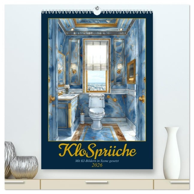 Klosprüche (hochwertiger Premium Wandkalender 2026 DIN A2 hoch), Kunstdruck in Hochglanz - Sabine Löwer