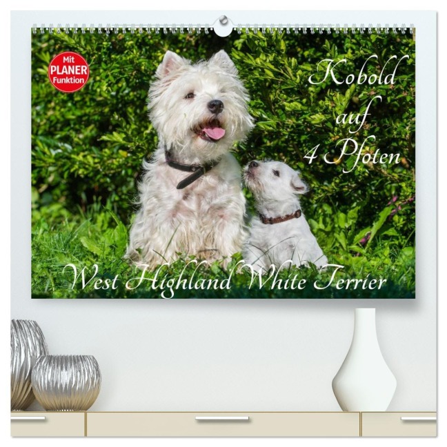 Kobold auf 4 Pfoten - West Highland White Terrier (hochwertiger Premium Wandkalender 2026 DIN A2 quer), Kunstdruck in Hochglanz - Sigrid Starick