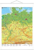 Cover-Bild zum Titel 'Deutschland physisch 1 : 750 000. Wandkarte mit Metallbeleistung' von 'Heinrich Stiefel'