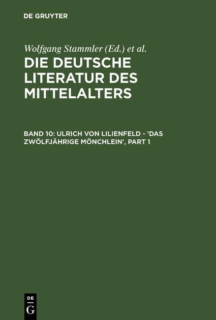 Ulrich von Lilienfeld - 'Das zwölfjährige Mönchlein' - 