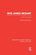 Cover-Bild zum Titel 'Mrs Annie Besant' von 'Theodore Besterman'