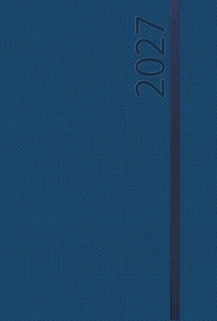 Buchkalender Wochentimer Spirale dunkelblau 2027 - 