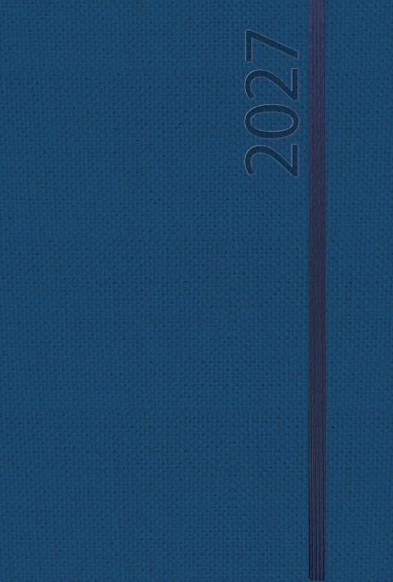 Buchkalender Wochentimer Spirale dunkelblau 2027 - 