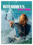Cover-Bild zum Titel 'Kitesurfen - Fun pur (Wandkalender 2026 DIN A2 hoch), CALVENDO Monatskalender' von 'Renate Utz'