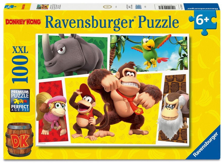Kinderpuzzle 100 XXL Teile - Nintendo Super Mario - Die Affen sind los! - 